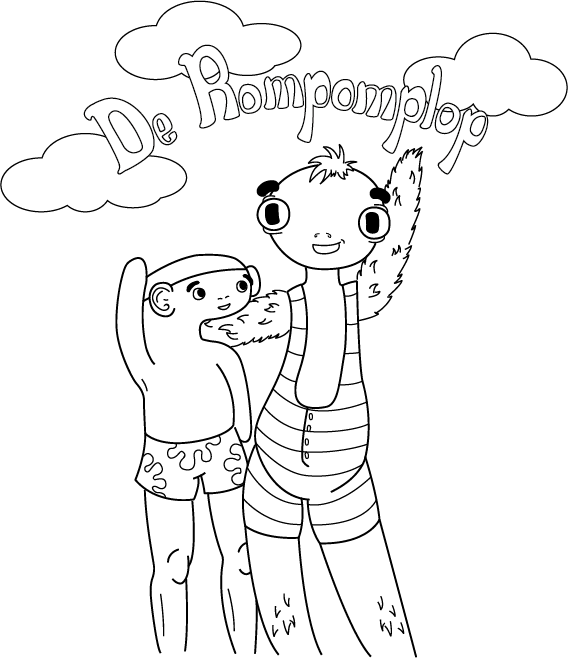 kleurplaat de rompomplop